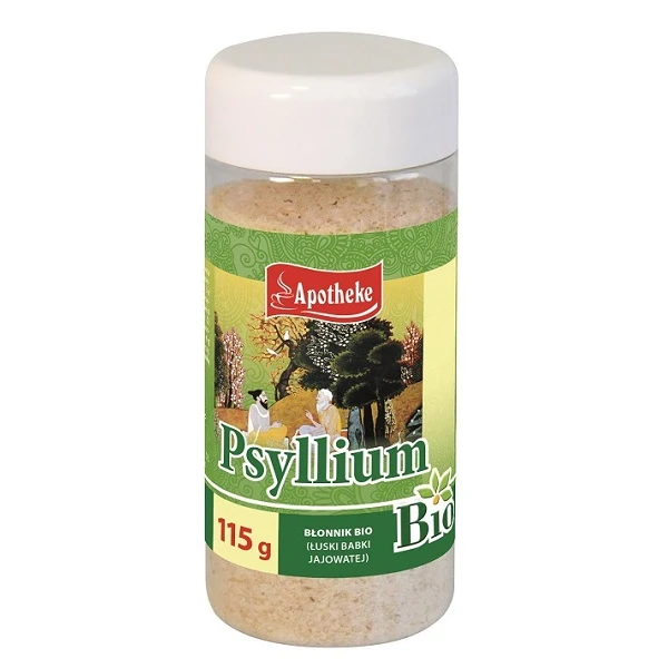 Apotheke, Psyllium, Błonnik Bio, łuski babki jajowatej, 115g