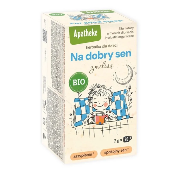 Apotheke, herbatka dla dzieci, Na dobry sen z melisą, 20 saszetek