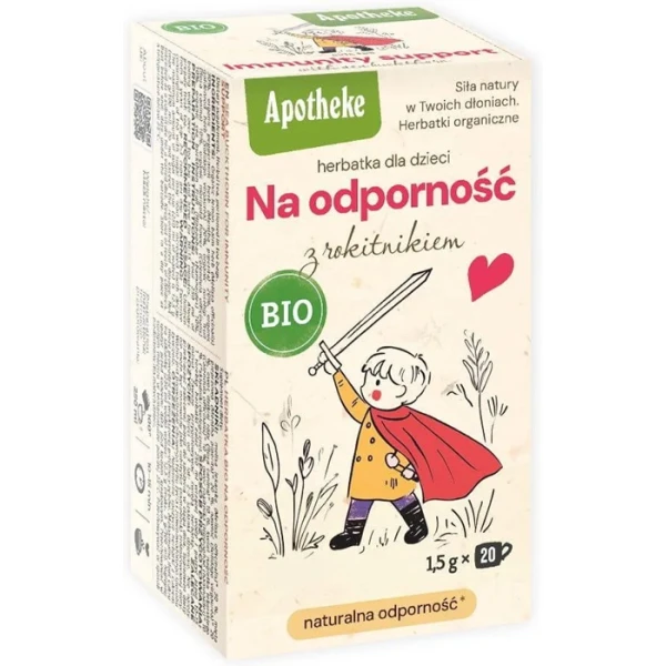 Apotheke, herbatka dla dzieci, Na odporność z rokitnikiem, 20 saszetek