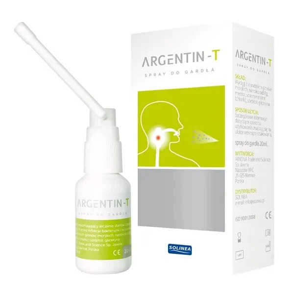 Argentin-T, spray do gardła, 20ml