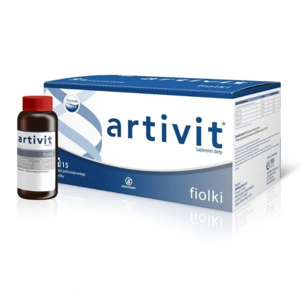 Artivit, płyn doustny, smak owocowy, 15 ampułek po 30ml