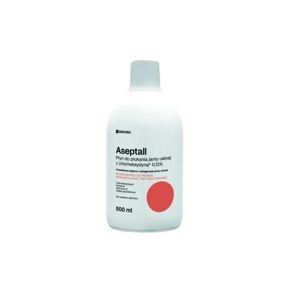 Aseptall, płyn do płukania jamy ustnej, 500ml