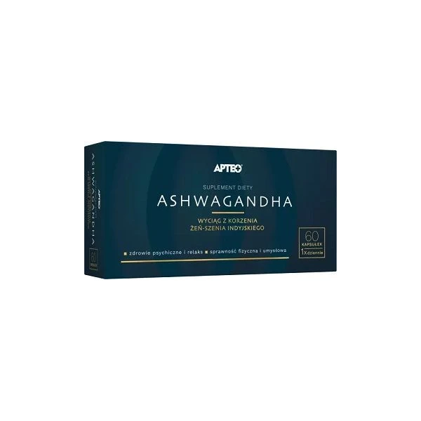 Ashwagandha Apteo, 60 kapsułek