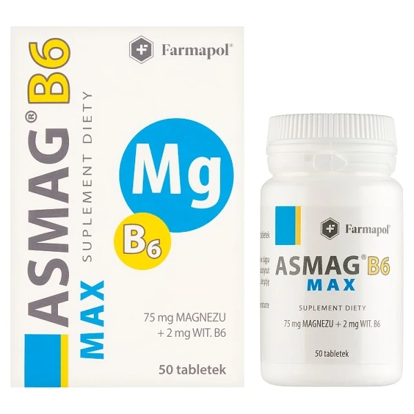 Asmag B6 Max, 50 tabletek