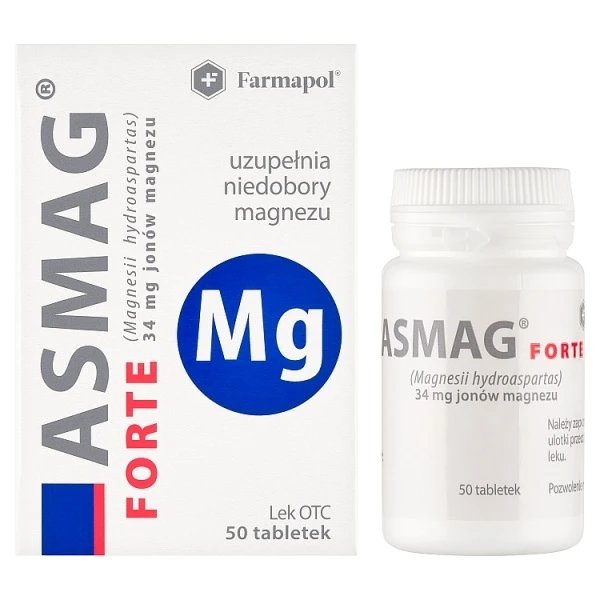Asmag Forte 34mg, 50 tabletek