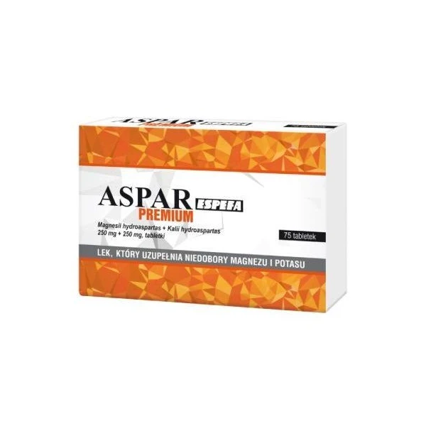 Aspar Espefa Premium (250mg+250mg), 75 tabletek