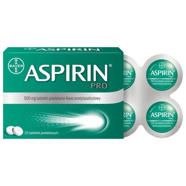 [DATA - 2026-09-30] Aspirin Pro 500mg, 20 tabletek