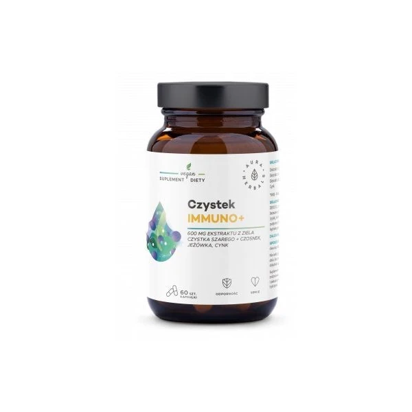 Aura Herbals, Czystek Immuno+, 60 kapsułek