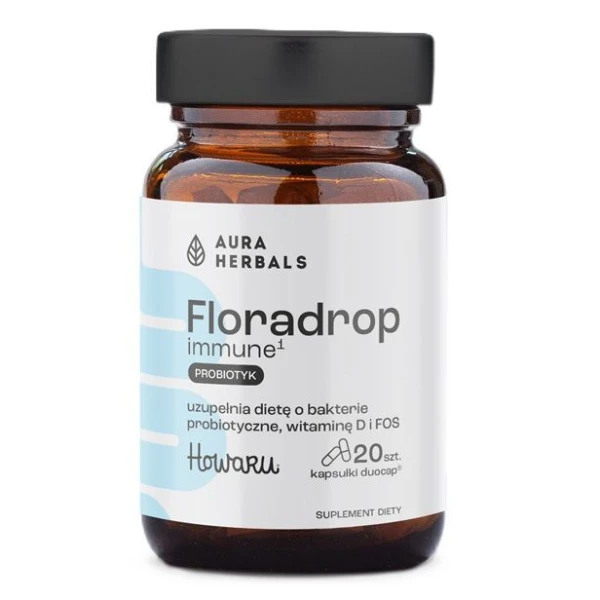 Aura Herbals, Floradrop immune, 20 kapsułek