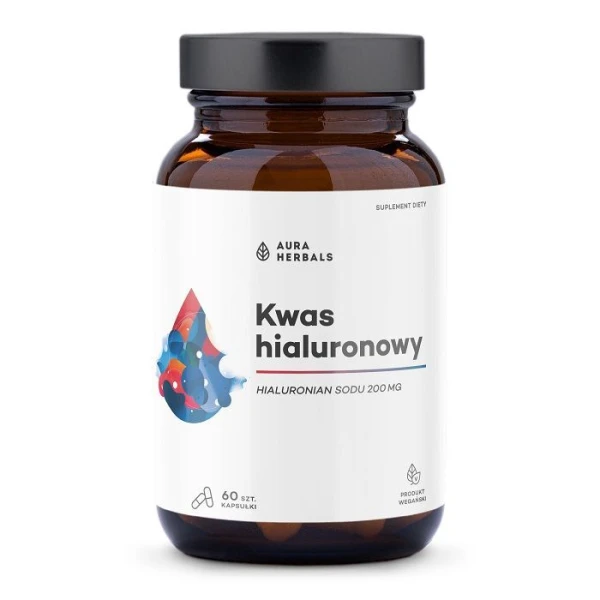 Aura Herbals, Kwas Hialuronowy, 60 kapsułek