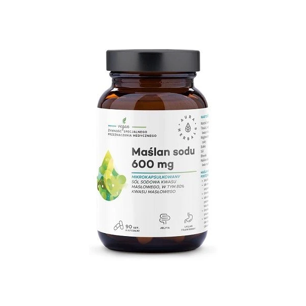 Aura Herbals, maślan sodu, 90 kapsułek