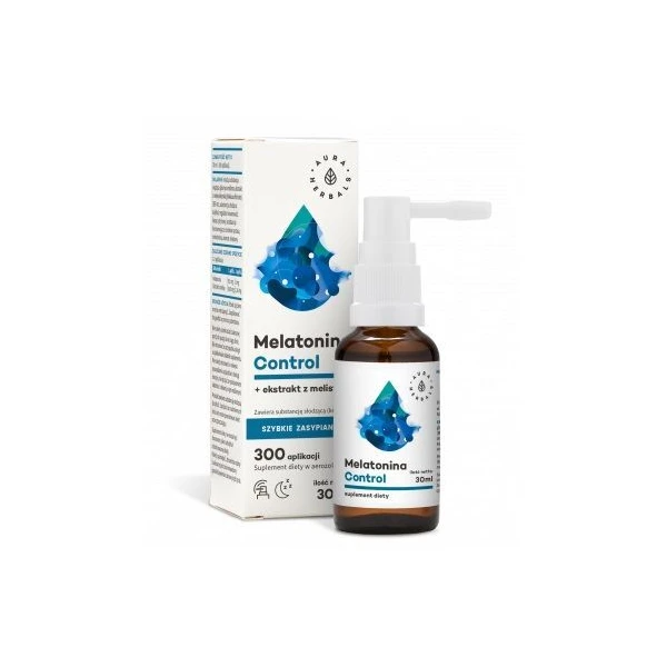 Aura Herbals, Melatonina Control + Melisa, aerozol, 30ml