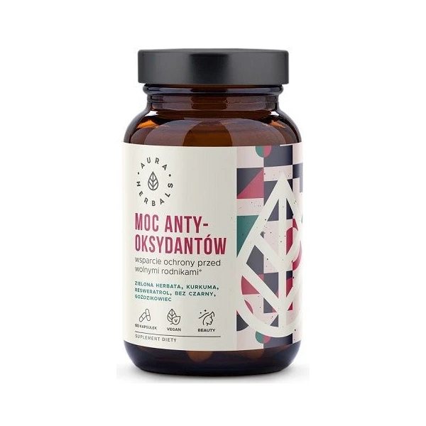 Aura Herbals, Moc Antyoksydantów, 60 kapsułek