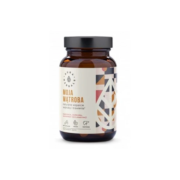 Aura Herbals, Moja Wątroba, Karczoch, Ostropest, Kurkuma, 60 kapsułek