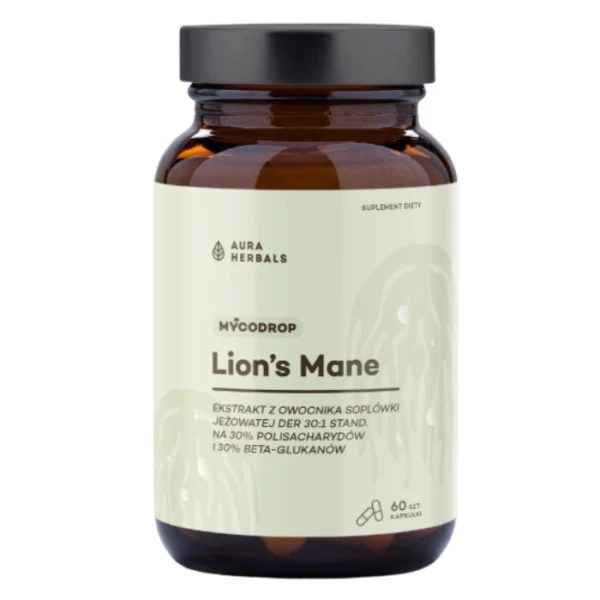 Aura Herbals, Mycodrop Lion's Mane, 60 kapsułek