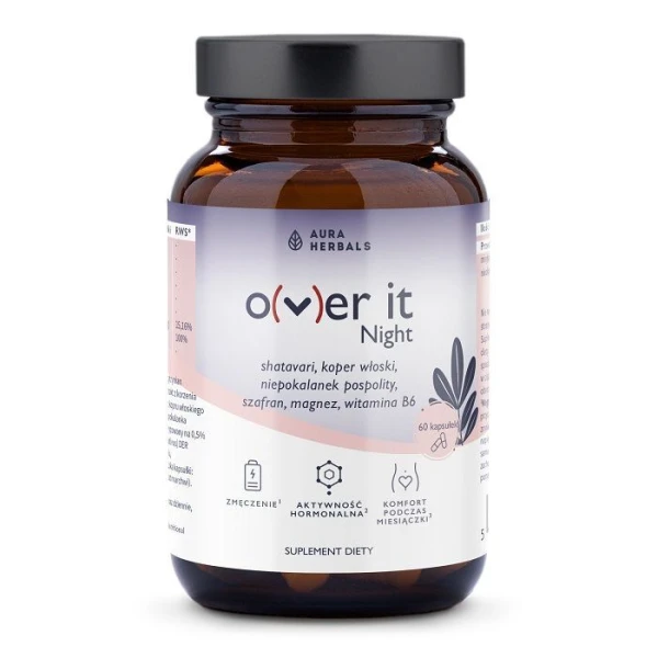 [DATA - 2026-10-01] Aura Herbals, Over It Night, 60 kapsułek