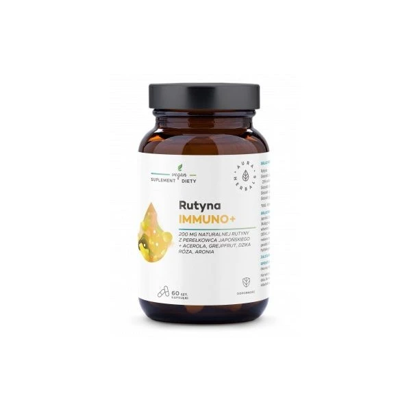 Aura Herbals, Rutyna Immuno+, 60 kapsułek