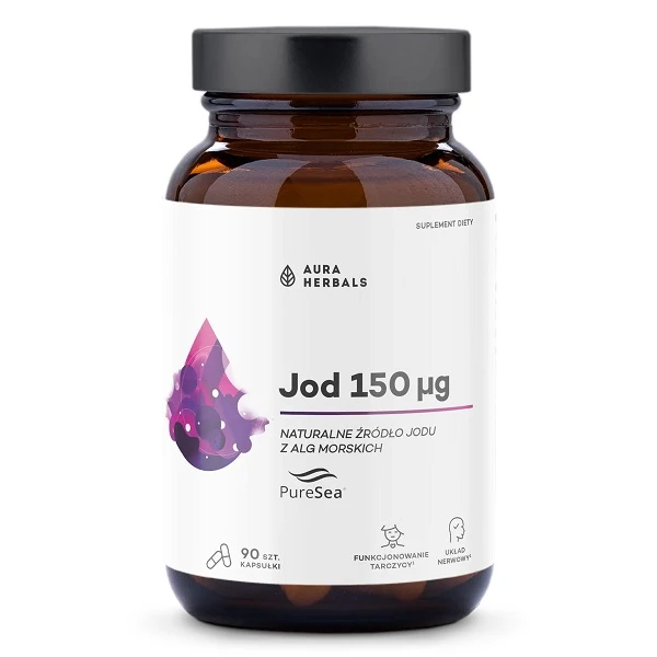 Aura Herbals, Jod, 90 kapsułek
