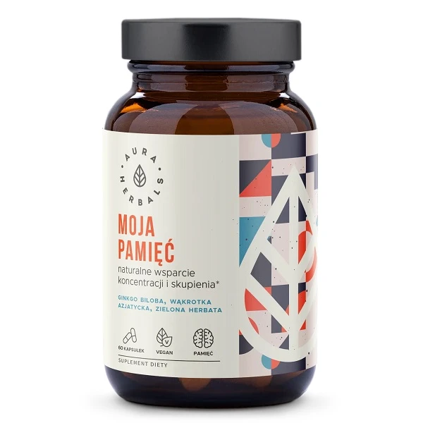 Aura Herbals, Moja Pamięć, Koncentracja i Skupienie, 60 kapsułek