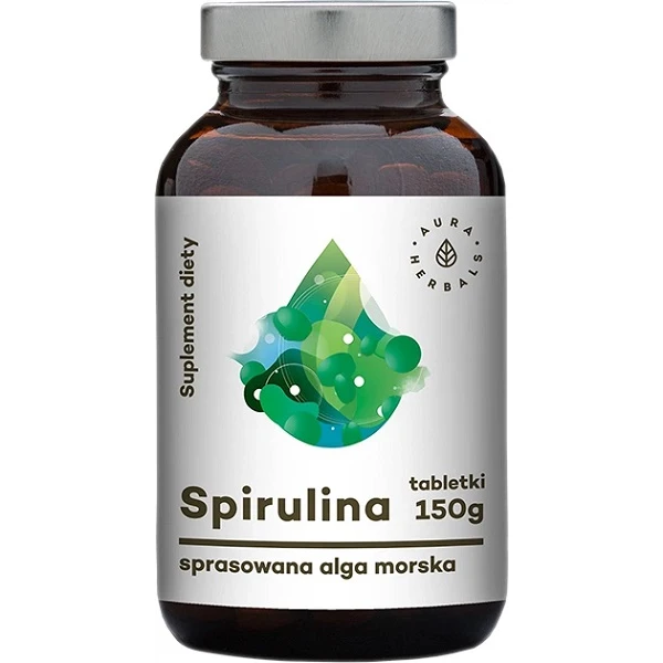 Aura Herbals, Spirulina, 600 tabletek