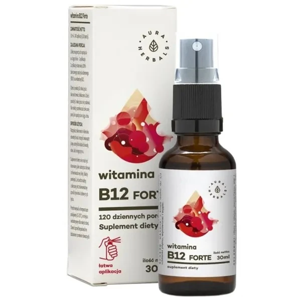 Aura Herbals, Witamina B12, aerozol doustny, 30ml