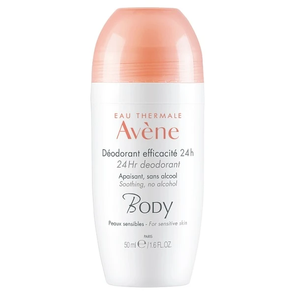 Avene Body, dezodorant 24h, skóra wrażliwa, roll-on, 50ml