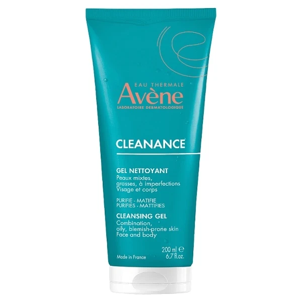 Avene Cleanance, żel oczyszczający w tubie, skóra tłusta i mieszana, 200ml