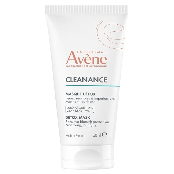 Avene Cleanance, maseczka oczyszczająca do twarzy, skóra tłusta i wrażliwa, 50ml