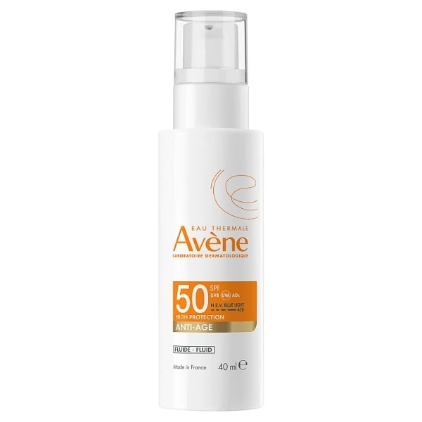 Avene Sun, bardzo wysoka ochrona przeciwsłoneczna, fluid Anti-Age, SPF 50+, 40ml