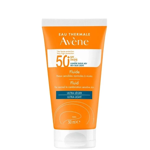 [DATA - 2026-09-30] Avene, fluid ochronny, SPF 50+, skóra normalna, wrażliwa i mieszana, 50ml