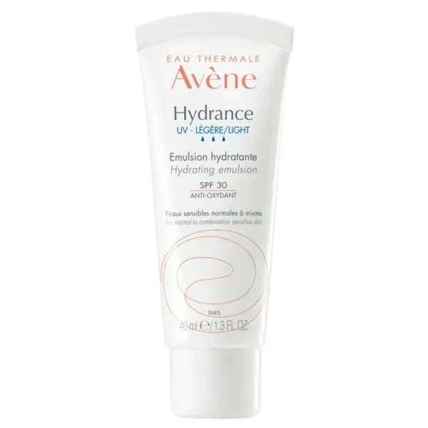 Avene Hydrance UV Light, krem nawilżający, lekki, SPF 30, 40ml