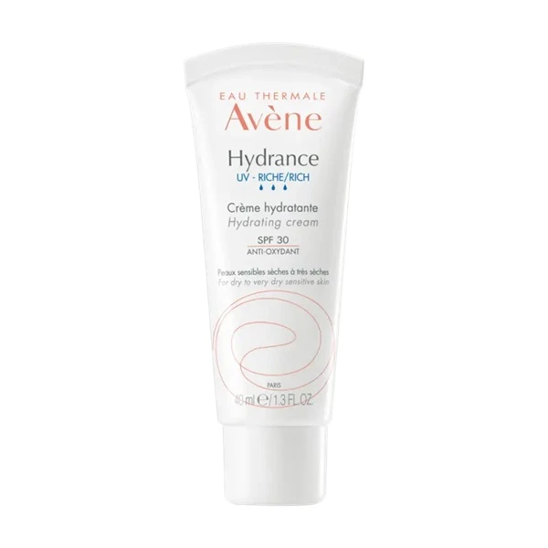 Avene Hydrance UV Rich, krem nawilżający, bogaty, SPF 30, 40ml
