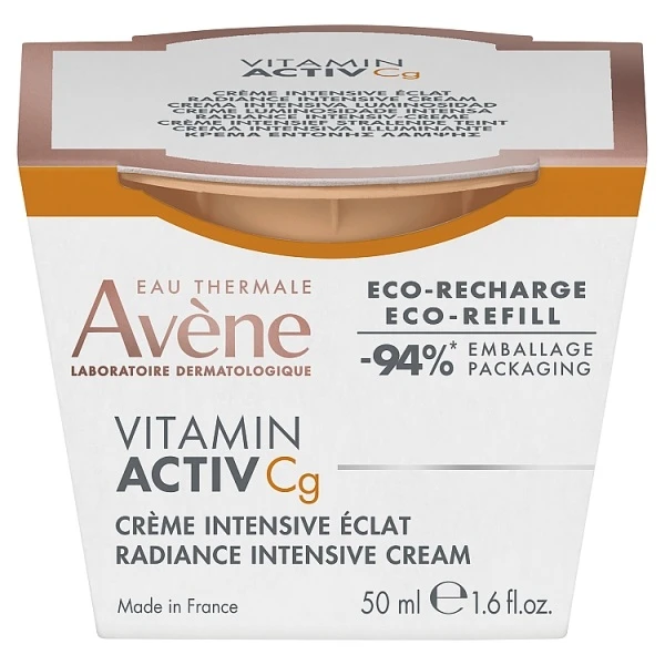 Avene Vitamin Activ Cg, krem intensywnie rozświetlający, eco-refill, 50ml