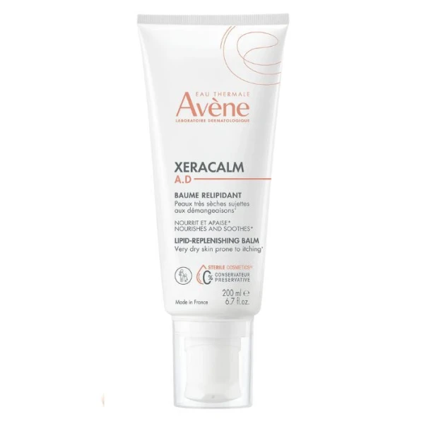 Avene XeraCalm A.D, balsam uzupełniający lipidy do twarzy i ciała, skóra bardzo sucha, atopowa i swędząca, 200ml