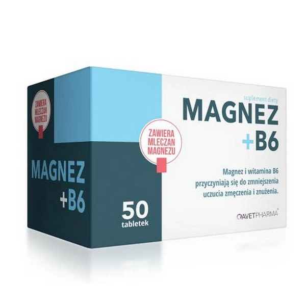 [DATA - 2026-11-30] Magnez + B6, 50 tabletek