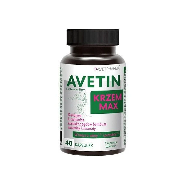 Avetin Krzem Max, 40 kapsułek