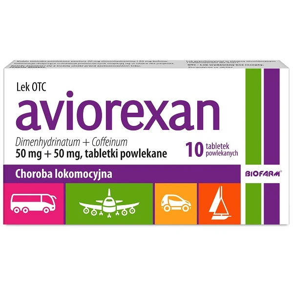 Aviorexan (50mg+50mg), 10 tabletek powlekanych