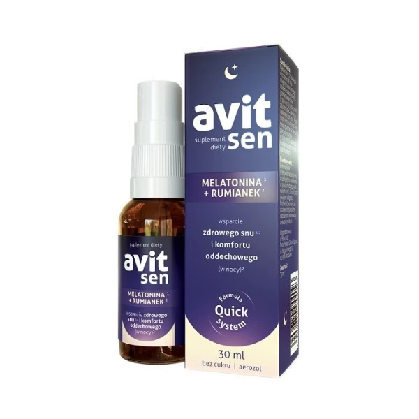 Avit Sen, melatonina + rumianek, bez cukru, aerozol, 30ml