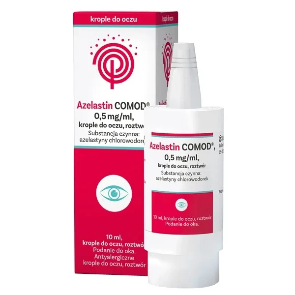 Azelastin Comod 0,5mg/ml, krople do oczu, 10ml