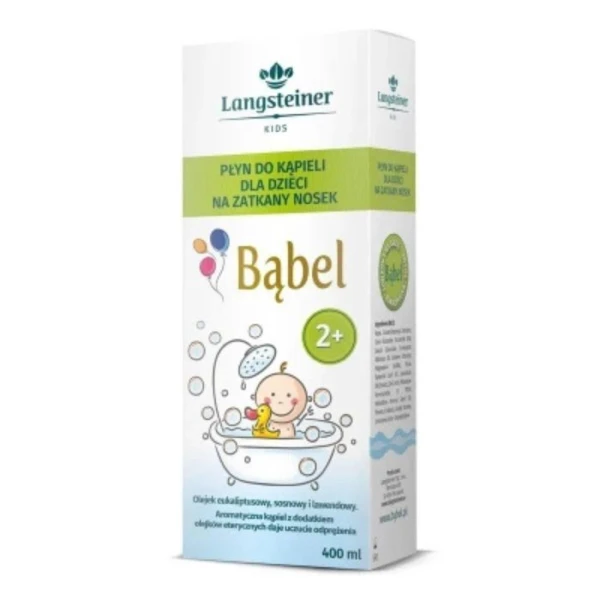 Bąbel, płyn do kąpieli dla dzieci na zatkany nosek, 400ml