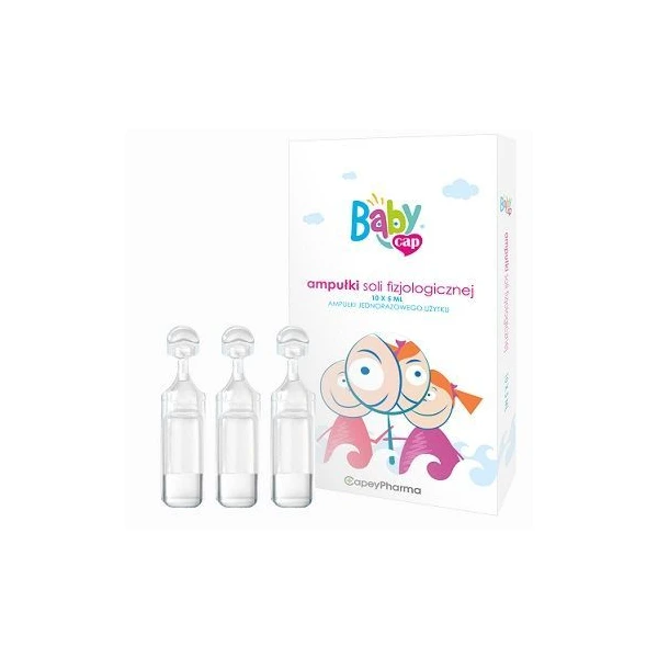 BabyCap, ampułki soli fizjologicznej, 10 ampułek po 5ml