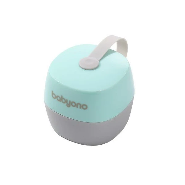 BabyOno, pojemnik na smoczek Natural Nursing, od urodzenia, miętowo-szary, 535/02, 1 sztuka
