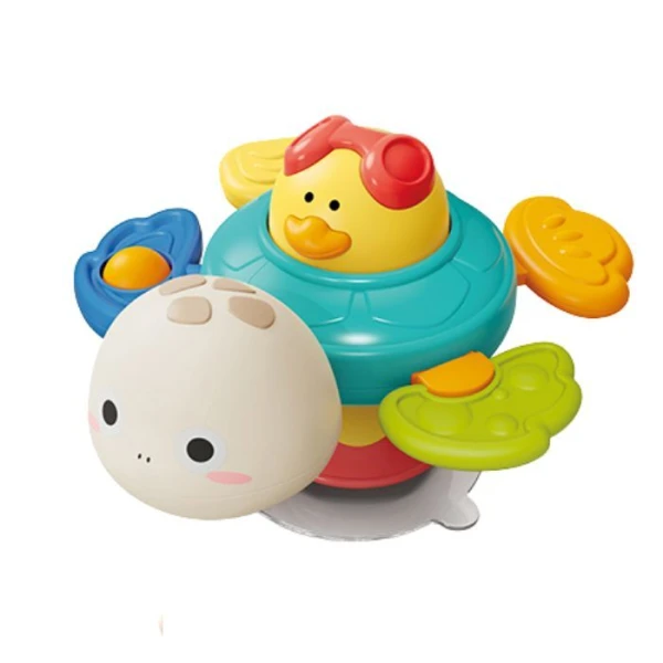 BabyOno, zabawka sensoryczna z przyssawką, Turtle, po 6 miesiącu życia, 1584, 1 sztuka