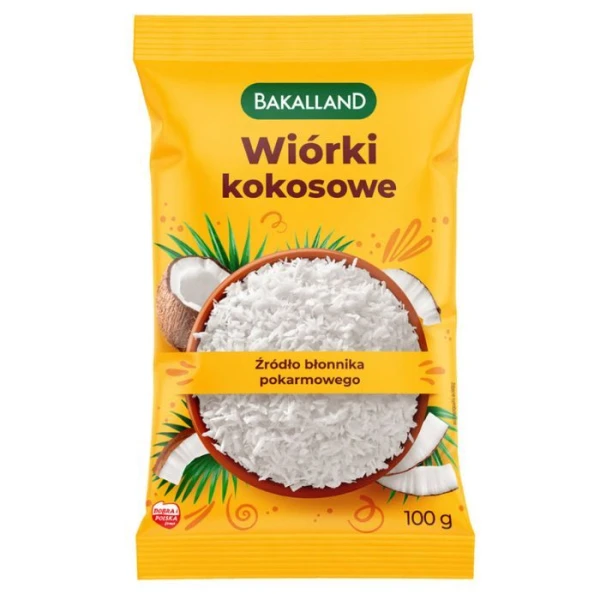 Bakalland, wiórki kokosowe, 100g
