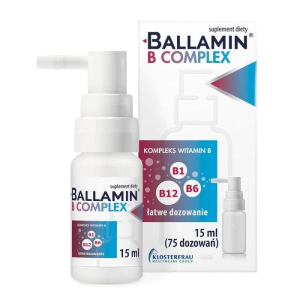 Ballamin B Complex, kompleks witamin B, aerozol doustny, 15ml