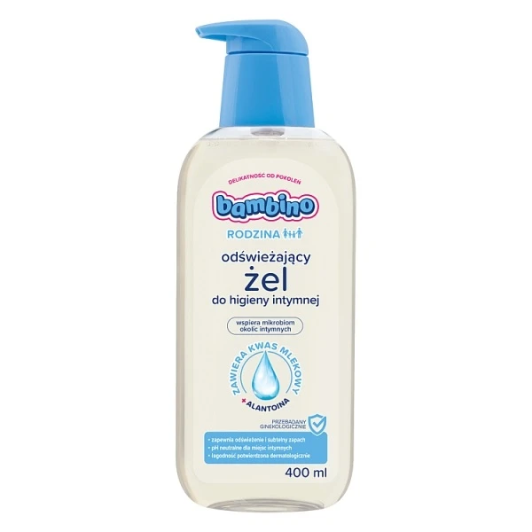 Bambino Rodzina, żel odświeżający do higieny intymnej, 400ml