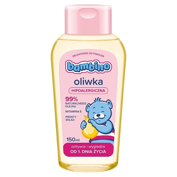 Bambino, hipoalergiczna oliwka dla niemowląt i dzieci, od 1 dnia życia, 150ml