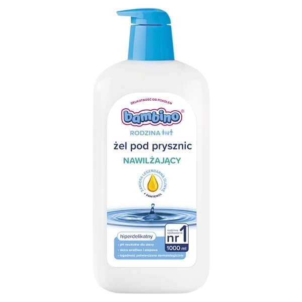 Bambino Rodzina, żel pod prysznic, nawilżający, 1000ml
