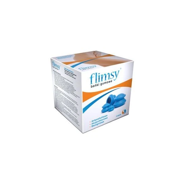 Bańki chińskie gumowe, Flimsy, 4 sztuki
