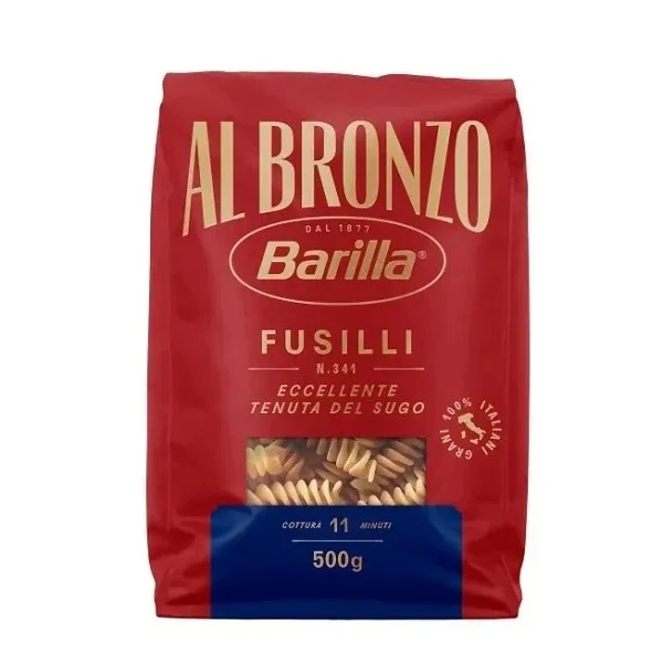 Barilla Al Bronzo, włoski makaron, Fusilli N341, 500g